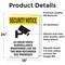 Signmission 24 Hour Video Surveillance With Symbol OSHA Security Notice Sign, Vinyl Decal, 18in W x 24in L, 2PK OS-2PACK-SN-D-1824-V-11692 - alternate 4